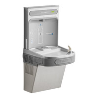Zurn Elkay EZSDWSLK ezH20 Light Gray Hands-Free Non-Filtered Bottle Filling Station with Drinking Fountain - Non-Refrigerated