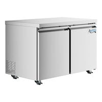 Avantco SS-UC-48F-HC 48" Stainless Steel ADA Height Undercounter Freezer