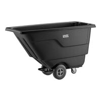 Lavex 0.5 Cubic Yard Black Tilt Truck / Trash Cart (300 lb. Capacity)