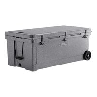CaterGator CG200PGW Gray 210 Qt. Mobile Rotomolded Outdoor Cooler / Ice Chest