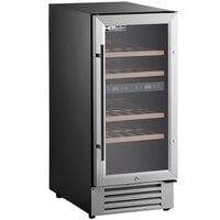AvaValley WRC-32-DZ Dual Temperature Full Glass Door Commercial Wine Cooler