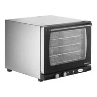 Cadco Arianna XAF-133 4-Shelf Half Size Heavy-Duty Manual Countertop Convection Oven - 208-240V