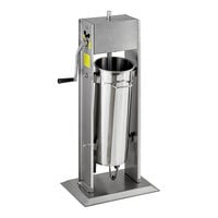Avantco SS-30V 30 lb. Stainless Steel Vertical Manual Sausage Stuffer with 5/8", 7/8", 1 1/4", and 1 1/2" Stainless Steel Funnels