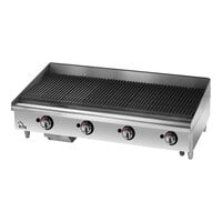 Star Star-Max 6048CBF 48" Gas Countertop Lava Briquette Charbroiler - 160,000 BTU