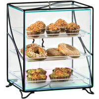 Cal-Mil 1501-13 Glacier Three Tier Acrylic Display Case with Wire Frame - 16" x 12" x 19"