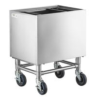 Regency 24" x 18" Stainless Steel Portable Ice Bin