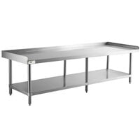 Regency 30" x 84" 16-Gauge Stainless Steel Equipment Stand with Undershelf