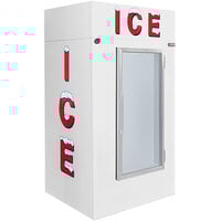 Leer 40AG-R290 51" Indoor Auto Defrost Ice Merchandiser with Straight Front and Glass Door