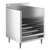 Regency LDC-2324 24" Five-Tiered Stainless Steel Liquor Display Cabinet - 23" Deep