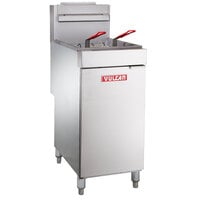 Vulcan LG300-1 35-40 lb. Natural Gas Floor Fryer - 90,000 BTU