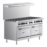 Wolf by Vulcan WX60-10BN WX Series Natural Gas 60" Manual Range with 10 Burners and 2 Standard Ovens - 340,000 BTU