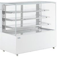 Avantco BCD-60-SW 60" White Square Dry Bakery Display Case