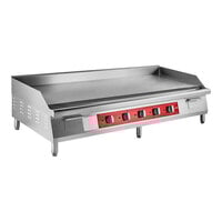 Avantco EG60C 60" Electric Countertop Griddle - 208V, 17,500W