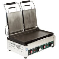 Waring WFG300 Tostato Ottimo Smooth Top & Bottom Dual Panini Sandwich Grill - 17" x 9 1/4" Cooking Surface - 240V, 3120W