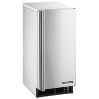 Hoshizaki AM-50BAK 14 7/8" Air Cooled Undercounter Top Hat Cube Ice Machine with 27 lb. Bin - 54 lb.