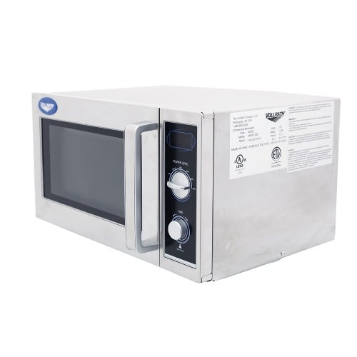 Vollrath 40830 Stainless Steel Commercial Microwave Oven with Manual  Controls - 120V, 1000W