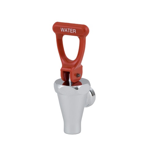 Bunn 07094.0100 Chrome Faucet Assembly with Red Hot Water Handle for