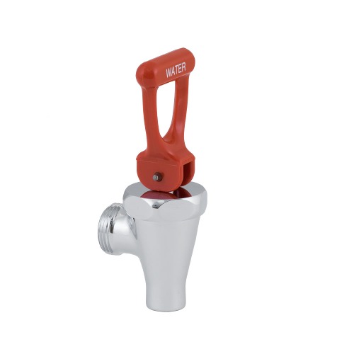 Bunn 07094.0100 Chrome Faucet Assembly with Red Hot Water Handle for