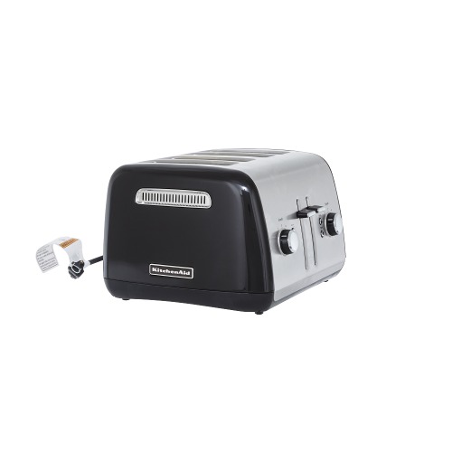 KitchenAid KMT4115OB Onyx Black Four Slice Toaster with Manual Lift