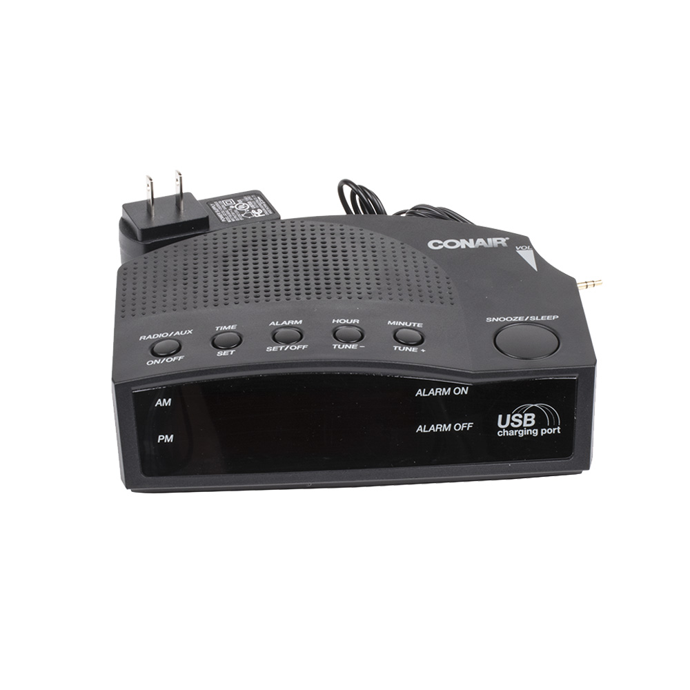 Conair WCR14 Alarm Clock Radio with USB Charging Port