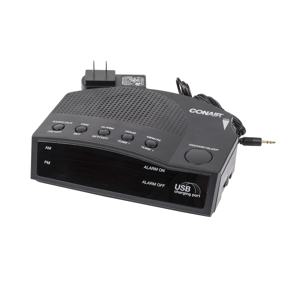 Conair WCR14 Alarm Clock Radio with USB Charging Port