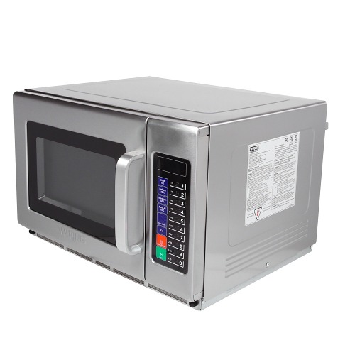 Waring WMO120 Stainless Steel Commercial Microwave with Push Button