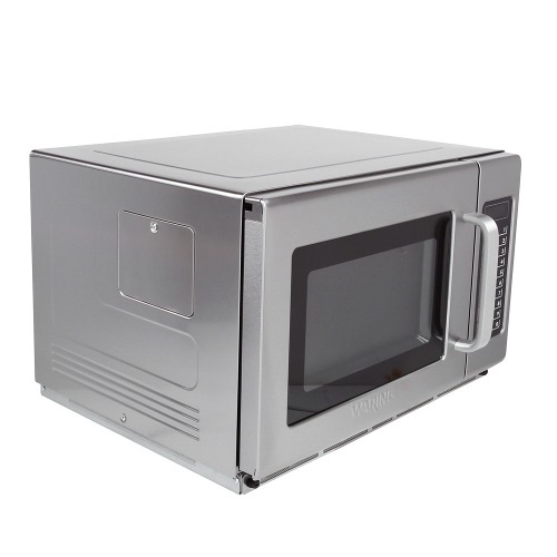 Waring WMO120 Stainless Steel Commercial Microwave with Push Button