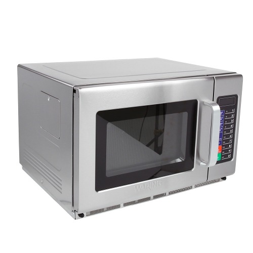 Waring WMO120 Stainless Steel Commercial Microwave with Push Button