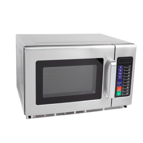 Waring WMO120 Stainless Steel Commercial Microwave with Push Button