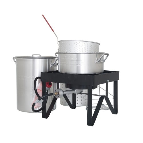 Details about   30 Qt Turkey Fryer Kit With Aluminum Stock Pot And Accessories Outdoor 55000 BTU