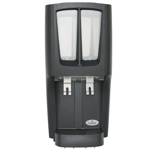 Cecilware GB2HC-CP 7 3/4 Black GB Powdered Hot Chocolate Dispenser With  Dual 4 lb Hoppers, 120V