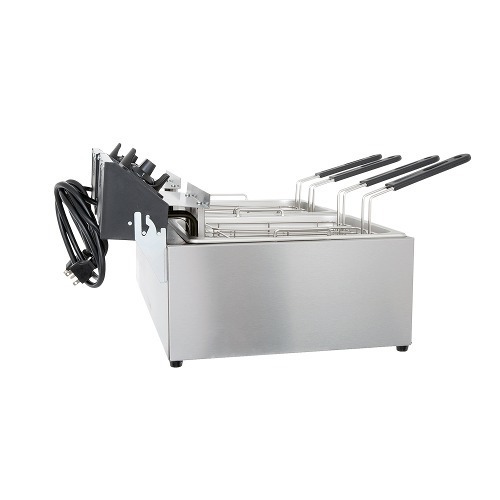Vollrath 40708 20 lb. Commercial Countertop Deep Fryer 220V 2 x 2500W