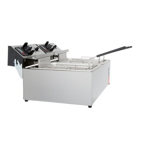 Vollrath 40708 20 lb. Commercial Countertop Deep Fryer 220V 2 x 2500W