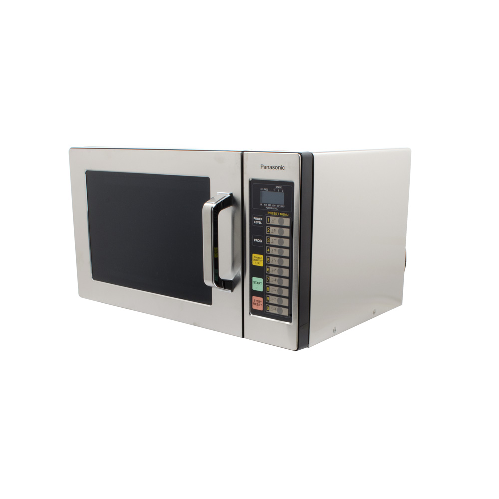 Panasonic NE1064F Stainless Steel Commercial Microwave Oven 120V, 1000W