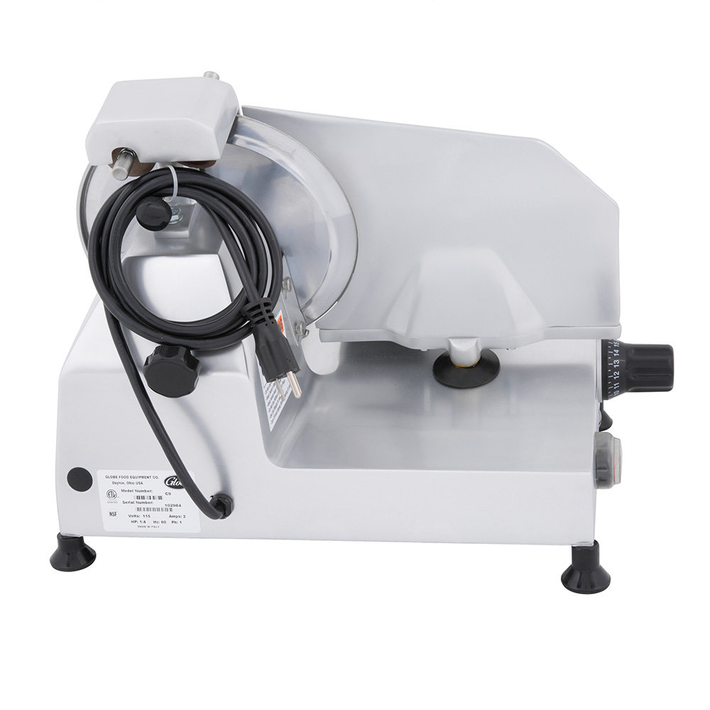 Globe Chefmate C9 9" Manual Gravity Feed Slicer 1/4 hp