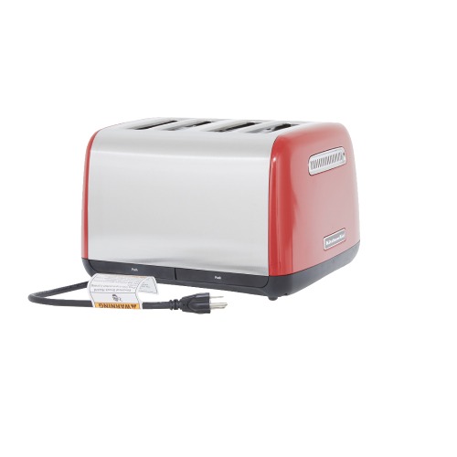 KitchenAid KMT4115ER Empire Red Four Slice Toaster with Manual Lift