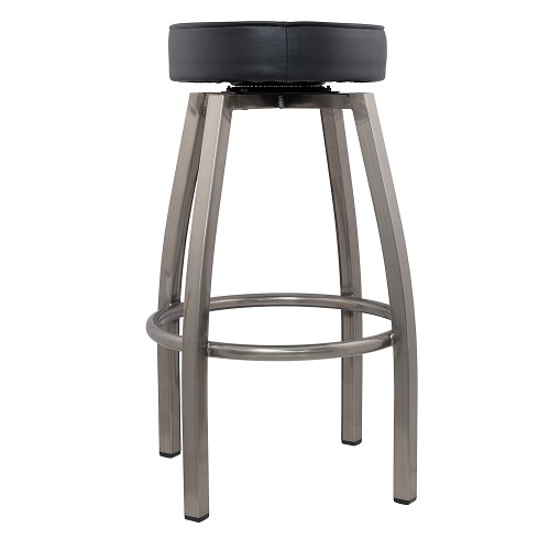 Seating Clear Coat Backless Barstool, 12 Inch Bar Stool