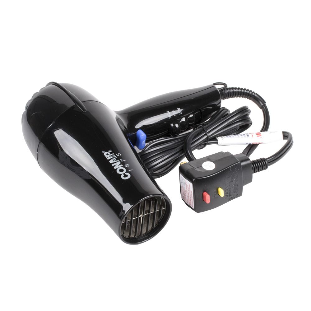 Conair 247BW Black Compact Hair Dryer 1875W