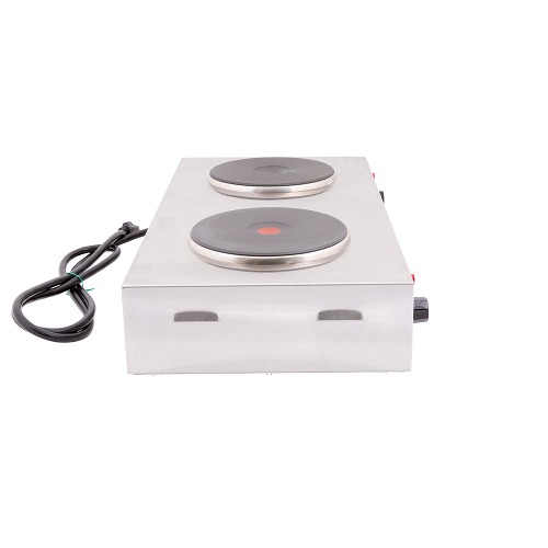 Nemco 6310-3 Electric Countertop Vertical Hot Plate with 2 Solid