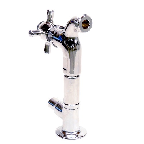 T&S B0709JJ WallMount SelfClosing Hose Bib Faucet with Four Arm Handle