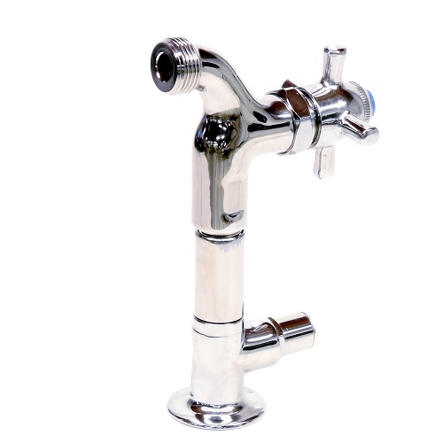 T&S B0709JJ WallMount SelfClosing Hose Bib Faucet with Four Arm Handle