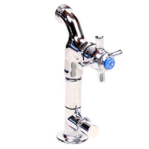 T&S B0709JJ WallMount SelfClosing Hose Bib Faucet with Four Arm Handle
