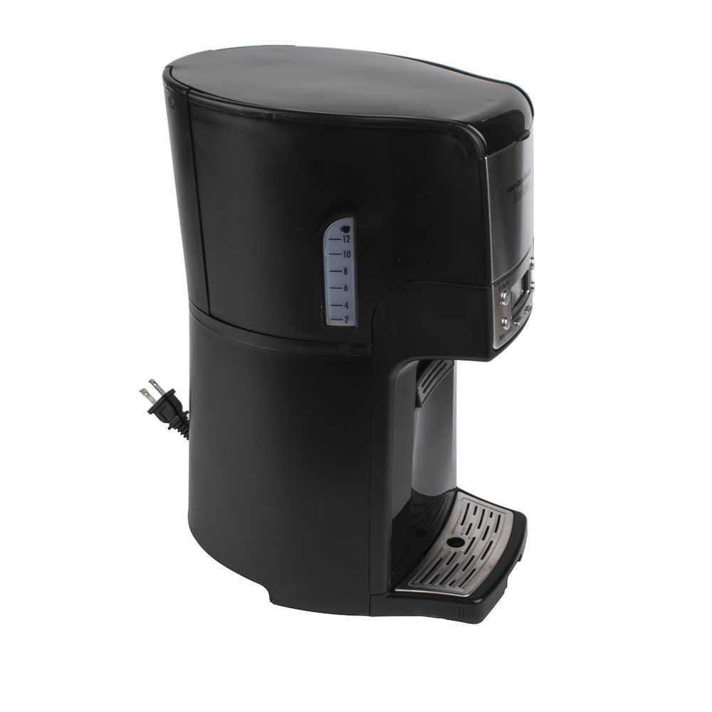 Hamilton Beach 48464 BrewStation Summit Black Single Serving 12 Cup Coffee Maker with Auto Shut Off