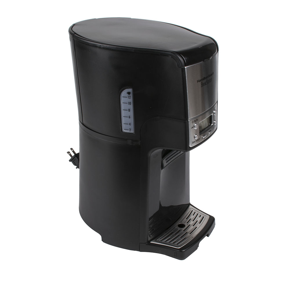 Hamilton Beach 48464 BrewStation Summit Black Single Serving 12 Cup Coffee Maker with Auto Shut Off