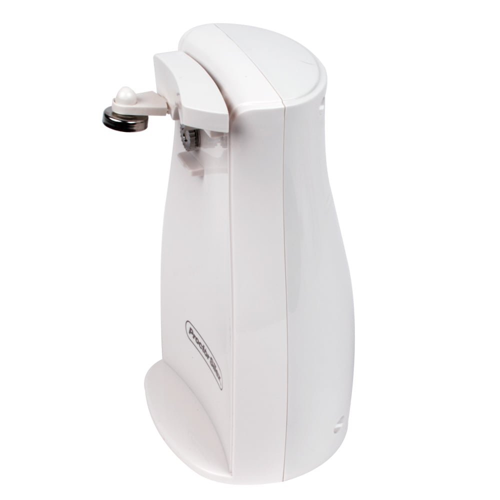 Proctor Silex 75224PS White Electric Can Opener with Knife Sharpener