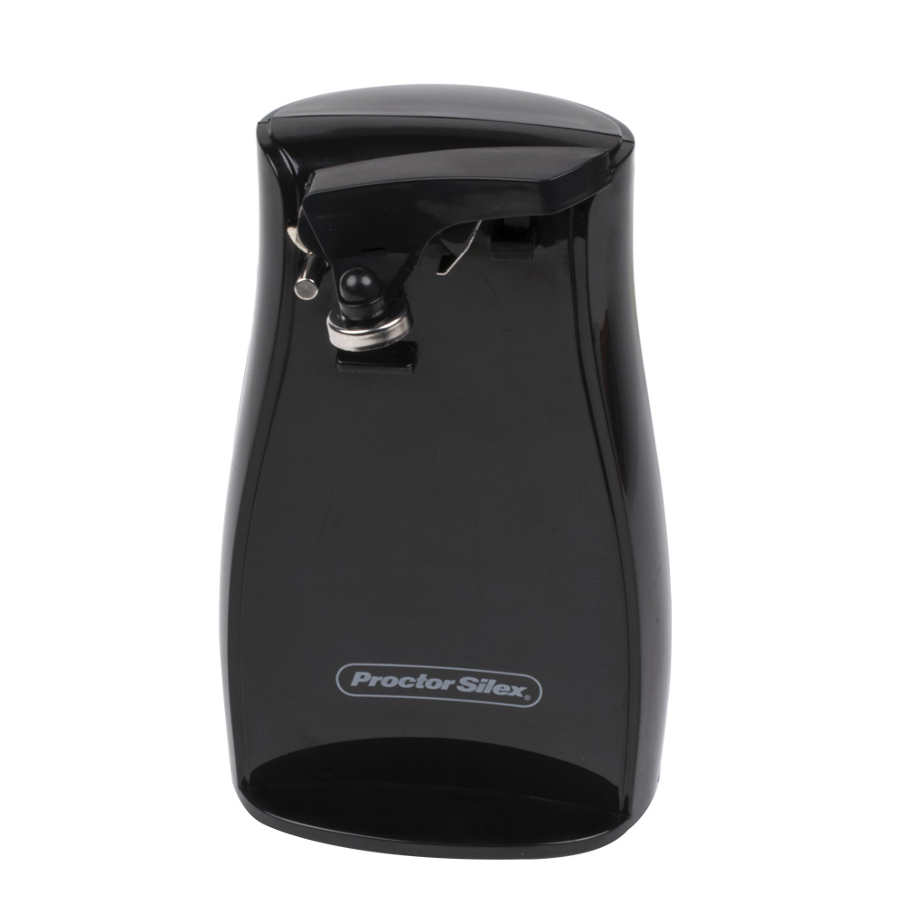 Proctor Silex 75217PS Black Electric Can Opener with Knife