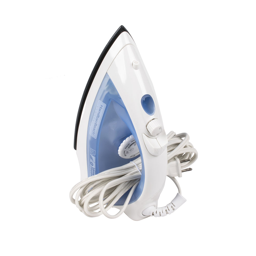 Hamilton Beach HIR200R White Non-stick Hospitality Iron, Steam \u0026 Dry with  Auto Shut Off - 120V, 1200W