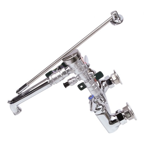 T&S B0665BSTP963 Wall Mount Polished Chrome Service Sink Faucet with