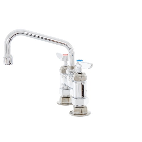 T&S B2283CR Deck Mount Sink Faucet with 4" Adjustable Centers, 6