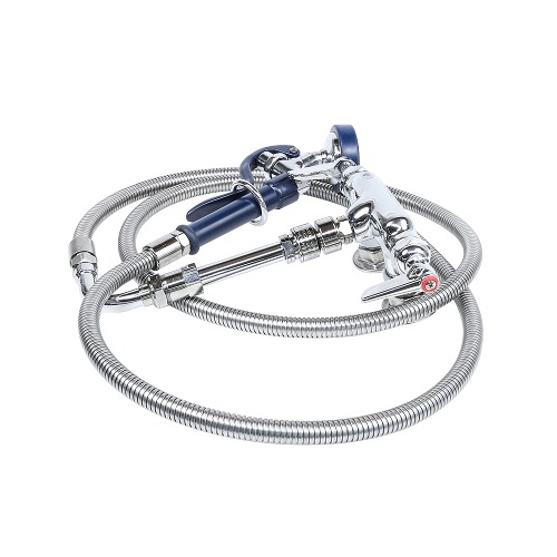 T&S P33WESV00MZZUY Wall Mount Pet Grooming Mixing Faucet with 3 1/2